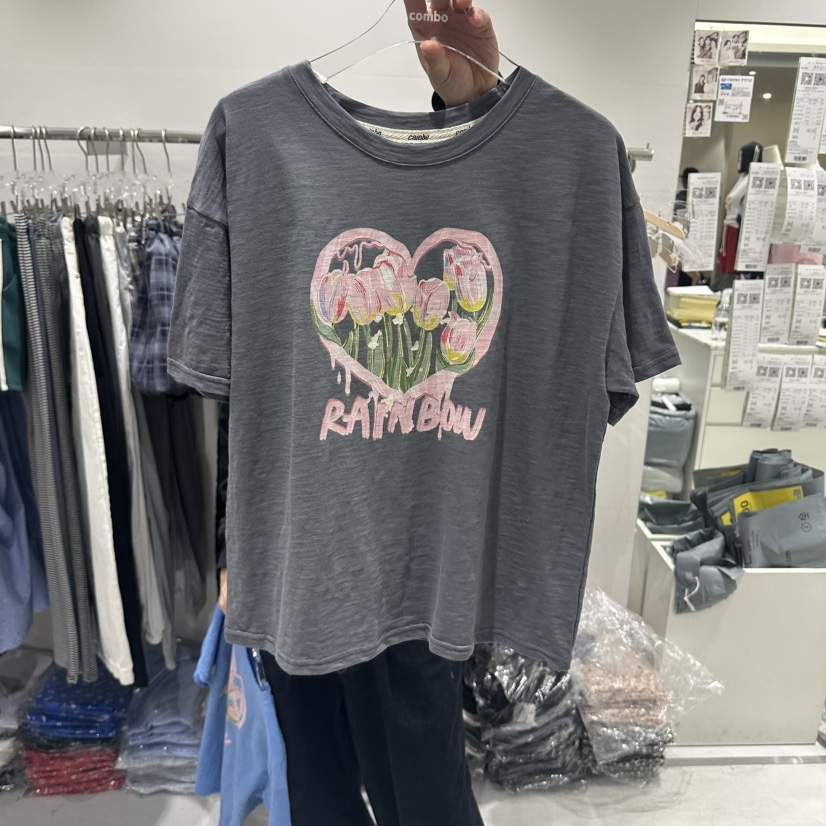 COMBO韓國直郵女裝新款時尚休閑人氣推薦熱賣職業26春夏T恤COM_BOT恤