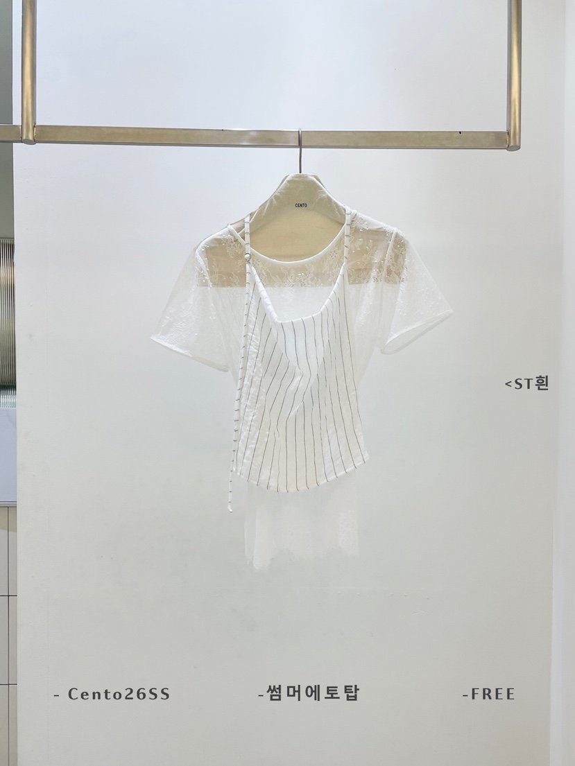 CENTO韓國東大門代購女士新款26春夏熱賣吊帶背心不含內搭CENTO吊帶/背心