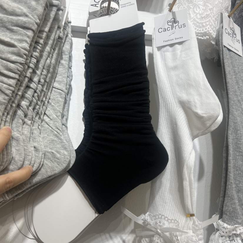 CACTUS-Q韓國直郵實拍女裝新款26春夏時尚人氣熱賣推薦襪子CACTUS十雙起/可混搭襪子