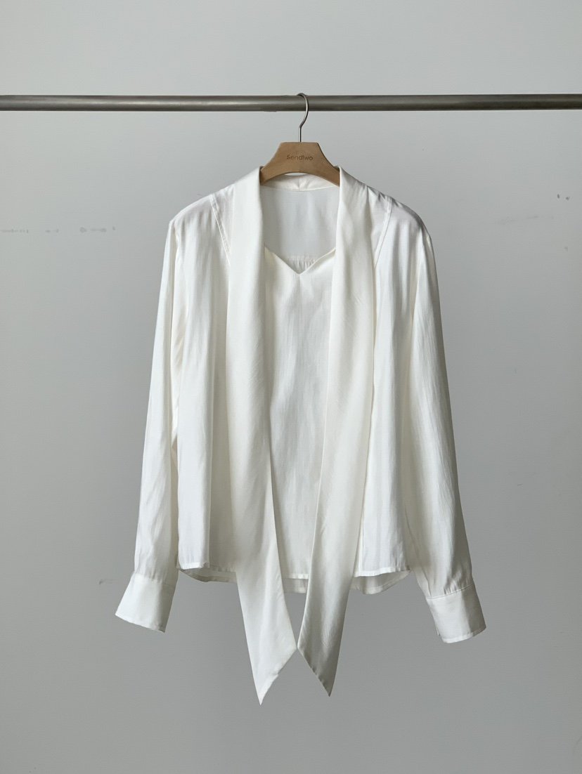 SENDTWO韓國直郵女士新品推薦熱賣26春夏職業時尚襯衫蕾絲衫SENDTWO襯衫/蕾絲衫