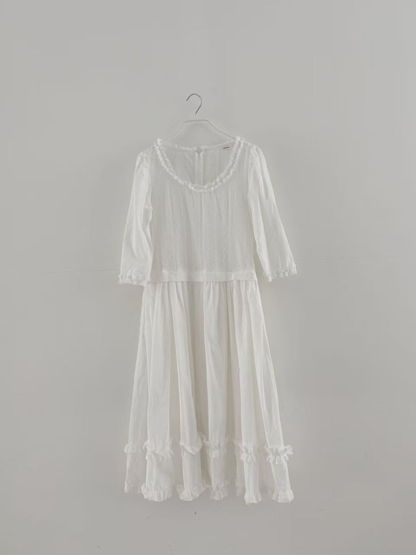 OLI SEOUL韓國東大門直郵女士新品休閑熱賣26春夏連衣裙羅紋OLI SEOUL連衣裙