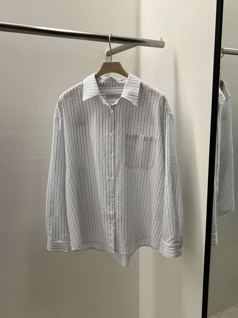 REGULARLY/PLACOR韓國代購女士新品職業26春夏襯衫蕾絲衫條紋REGULARLY/PLACOR襯衫/蕾絲衫