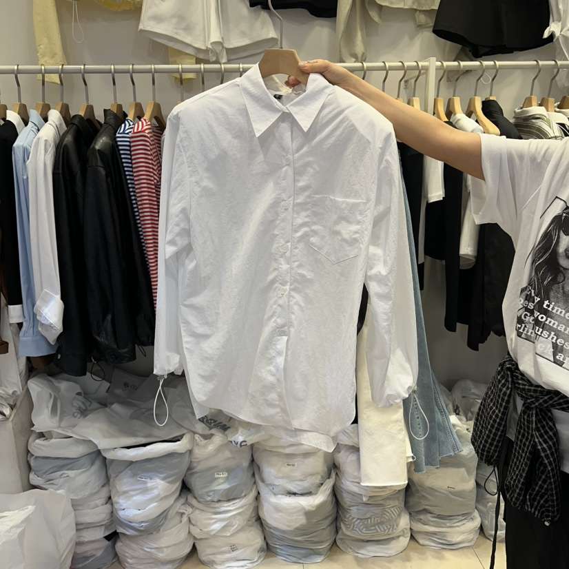 Q C韓國代購女裝新品人氣時尚休閑推薦熱賣26春夏襯衫蕾絲衫Republlc of qc襯衫/蕾絲衫