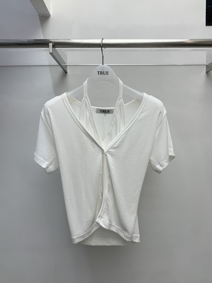 TRUE韓國直郵女裝新款時尚熱賣休閑26春夏人氣推薦職業T恤TRUET恤