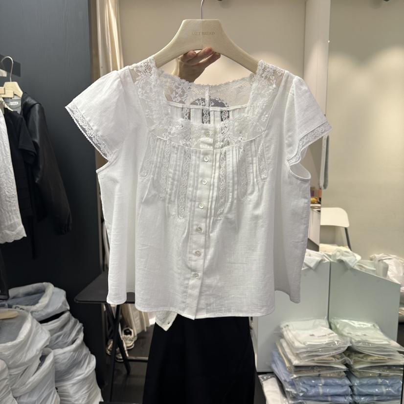 SALT BREAD韓國直郵女裝新款人氣時尚推薦26春夏襯衫蕾絲衫SALT BREAD襯衫/蕾絲衫