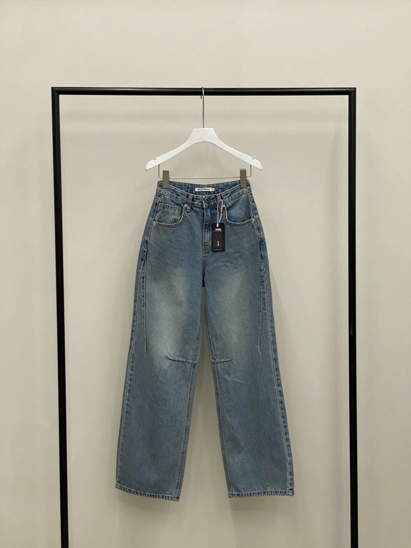 MUCH MORE/JACKPOT韓國代購女士新款26春夏時尚人氣牛仔褲MUCH MORE/JACKPOT牛仔褲