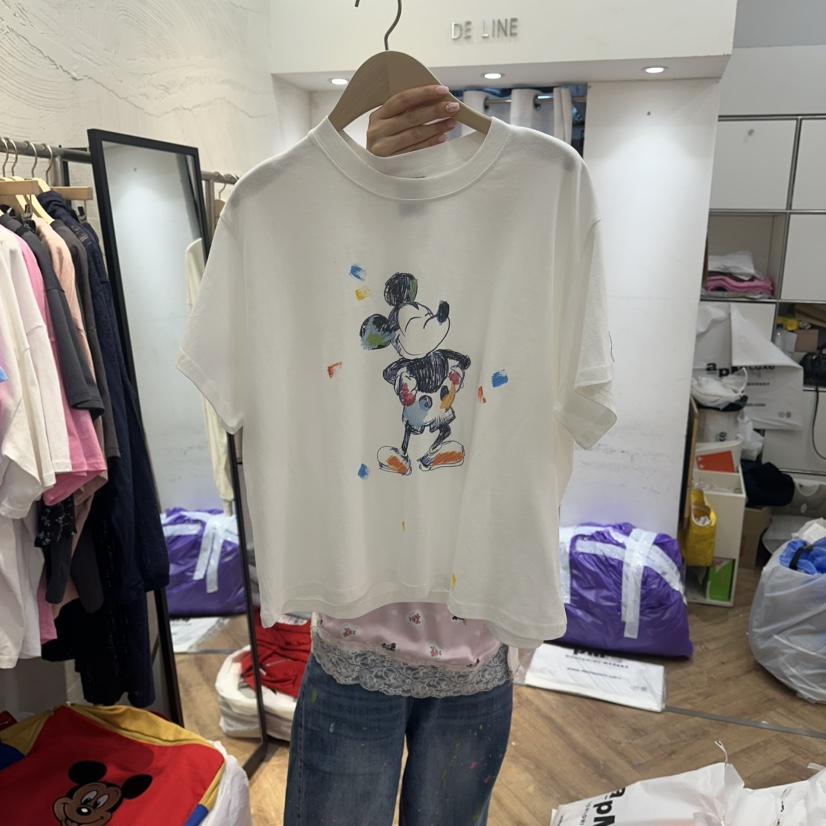 DE LINE韓國代購女裝新品26春夏熱賣職業推薦人氣休閑T恤DE LINET恤