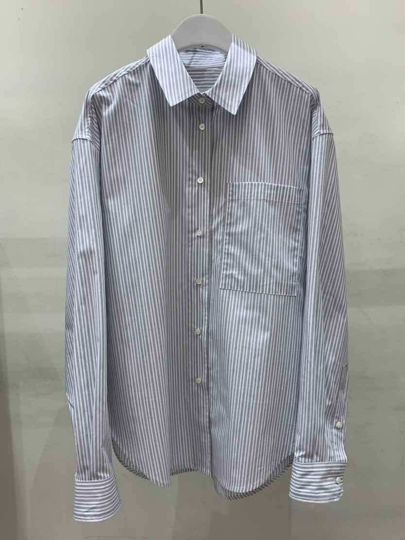 THE SIGNATURE韓國直郵實拍女士新品人氣襯衫蕾絲衫條紋THE SIGNATURE襯衫/蕾絲衫