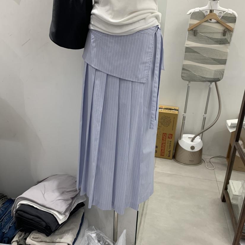 ANN MARGRET韓國東大門代購女裝新品休閑半身裙中短裙褶皺GRETA.Y半身裙/中短裙