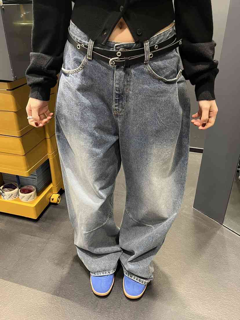 EL BOSQUE韓國直郵實拍女士新款職業人氣牛仔褲不含腰帶EL BOSQUE牛仔褲