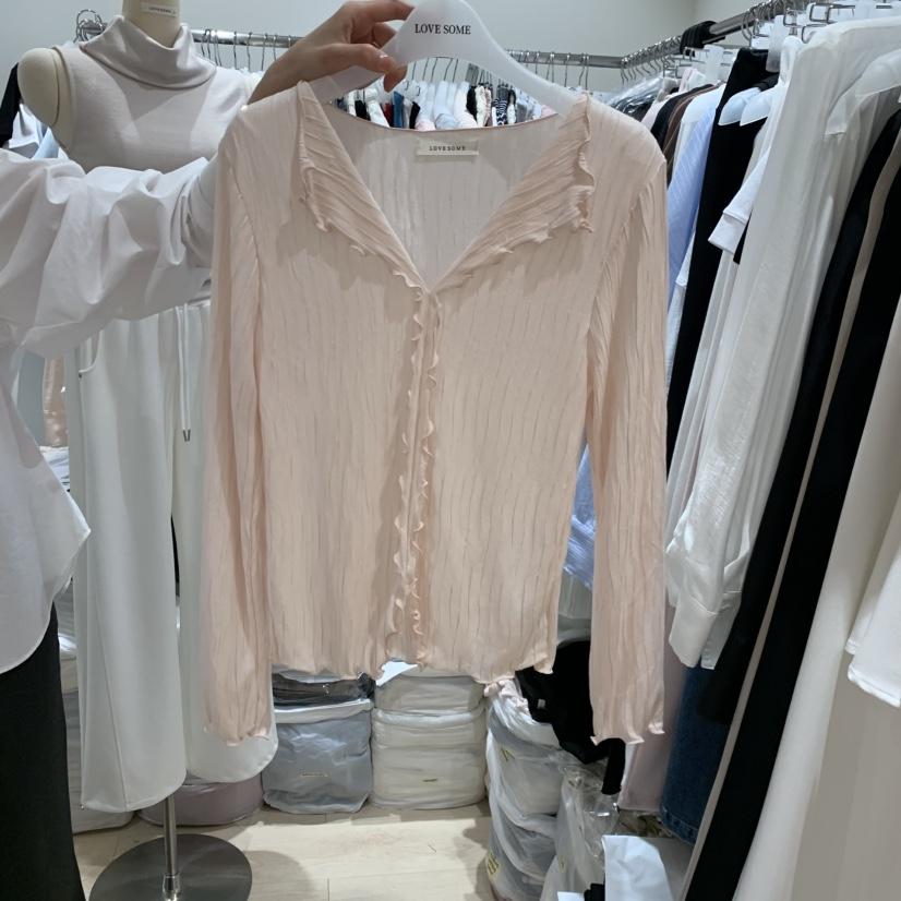 LOVE SOME韓國東大門代購女裝新款人氣時尚休閑職業長袖T恤LOVE SOME長袖T恤
