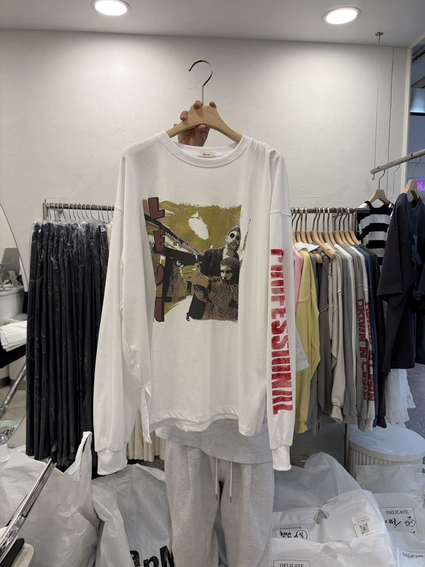 DELICATE韓國東大門直郵女裝新款休閑26春夏人氣熱賣長袖T恤DELICATE長袖T恤