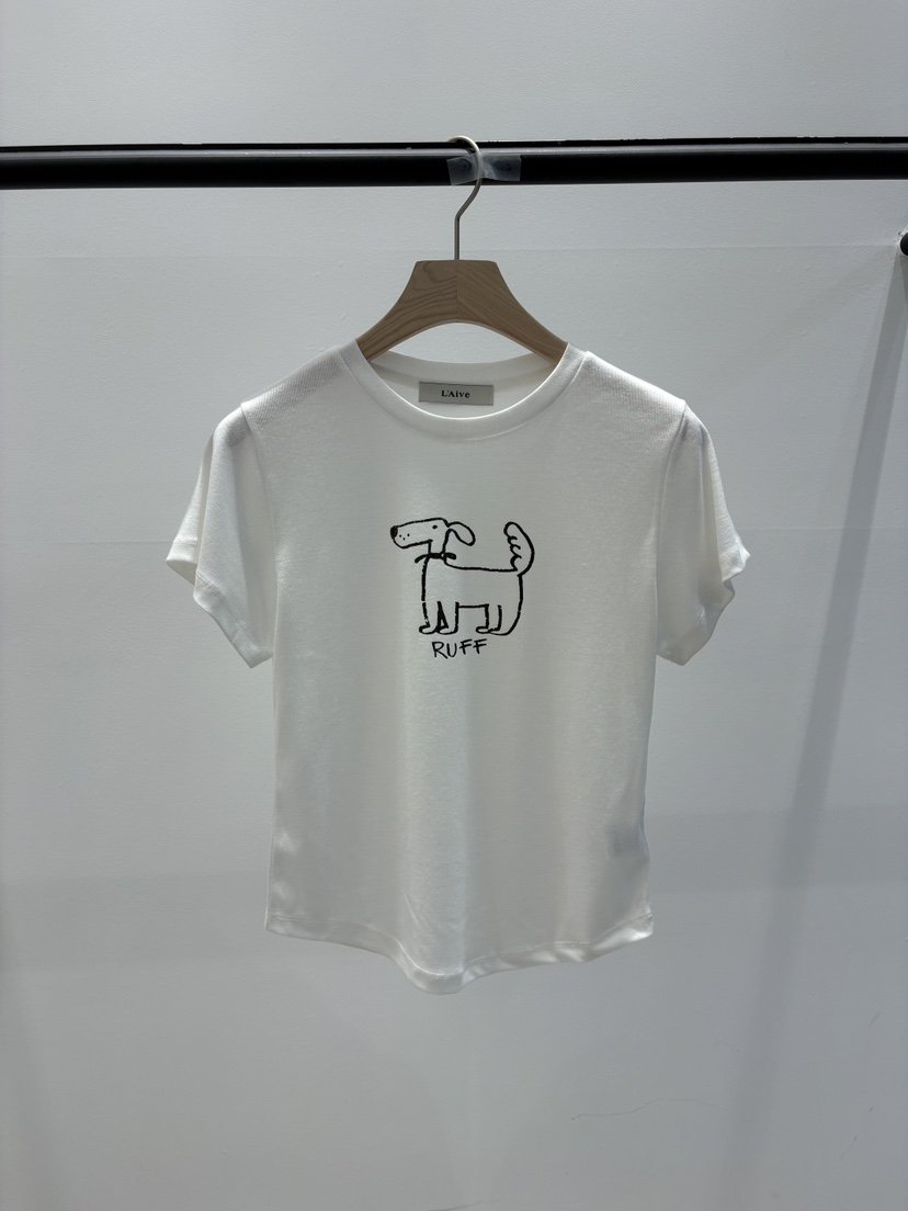 LAIVE韓國東大門代購女裝新品人氣職業推薦休閑熱賣26春夏T恤LAIVET恤
