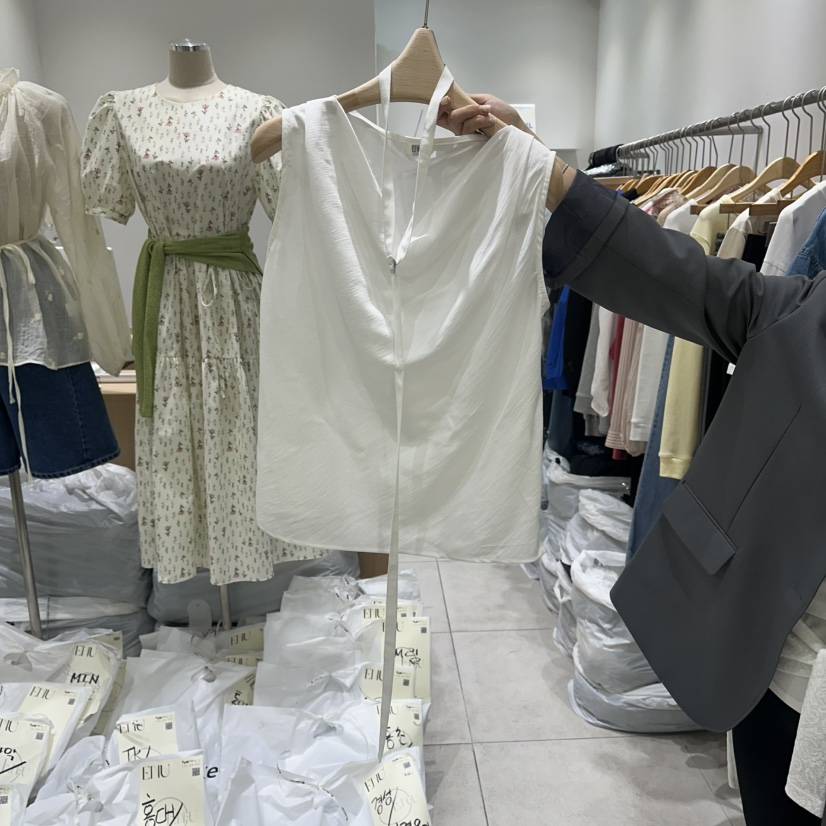 EN.U東大門代購女士新品時尚休閑人氣熱賣襯衫蕾絲衫含腰帶EN.U襯衫/蕾絲衫