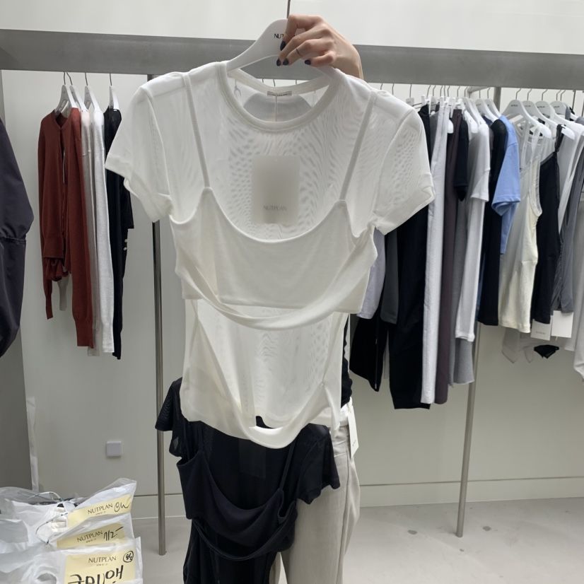 NUTPLAN東大門代購女裝新款休閑26春夏時尚推薦T恤假兩件NUTPLANT恤