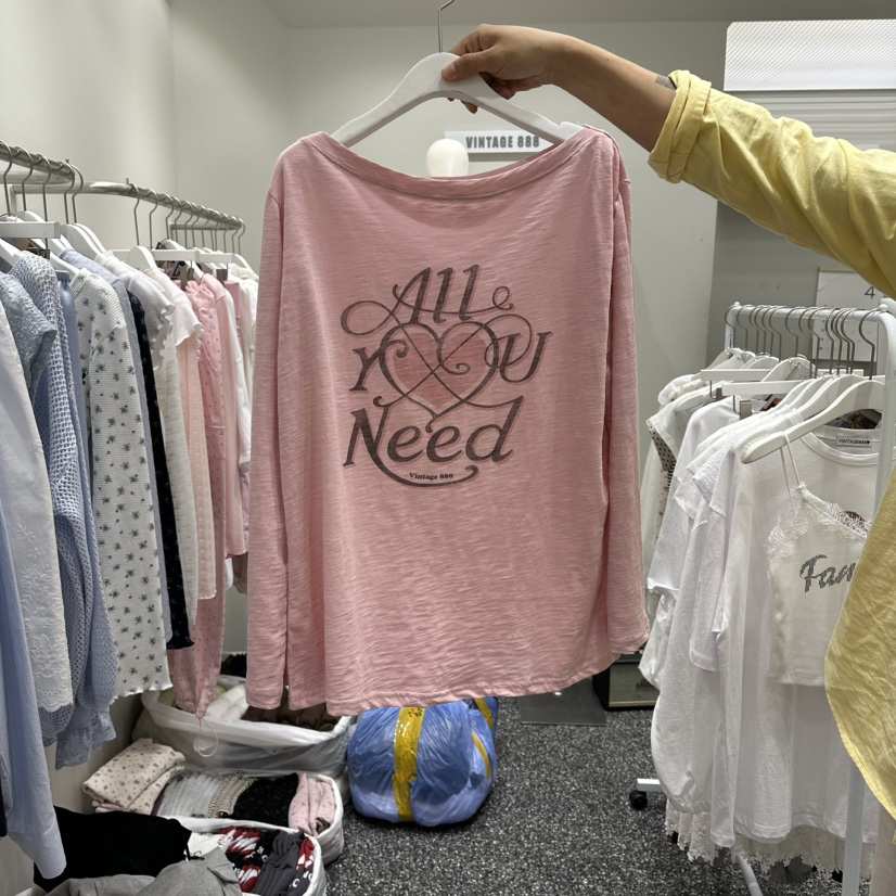 VINTAGE 888韓國代購女士新款真品時尚人氣休閑職業長袖T恤VINTAGE888/TRIPLE EIGHT長袖T恤