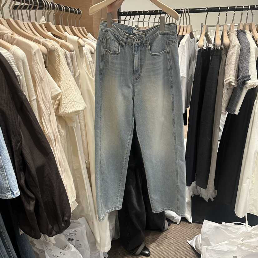 LE BUTTER韓國直郵實拍女裝新款26春夏休閑人氣職業牛仔褲LE BUTTER牛仔褲