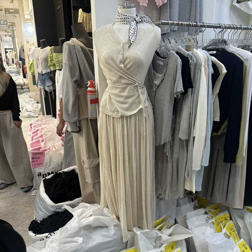 BILLION-L韓國代購女士新款休閑職業26春夏套裝不含絲巾褶裥BILLION-L套裝