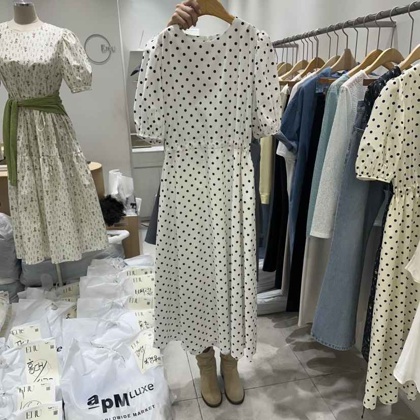 EN.U韓國東大門代購女士新品熱賣休閑26春夏職業人氣連衣裙EN.U連衣裙