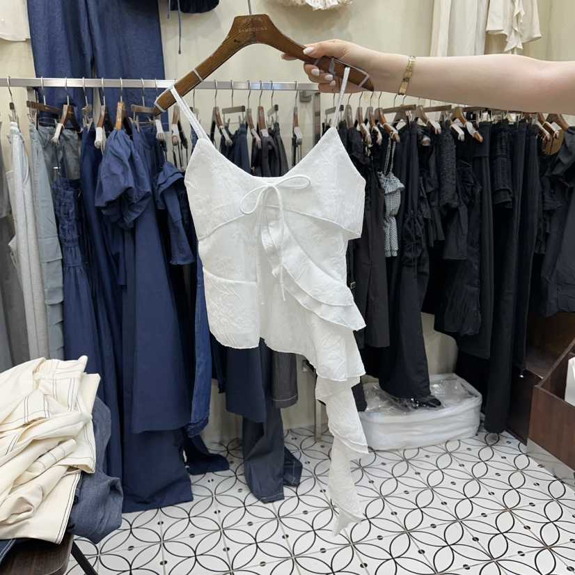 BAMBOLINA韓國代購女士新品時尚26春夏人氣休閑職業吊帶背心BAMBOLINA吊帶/背心