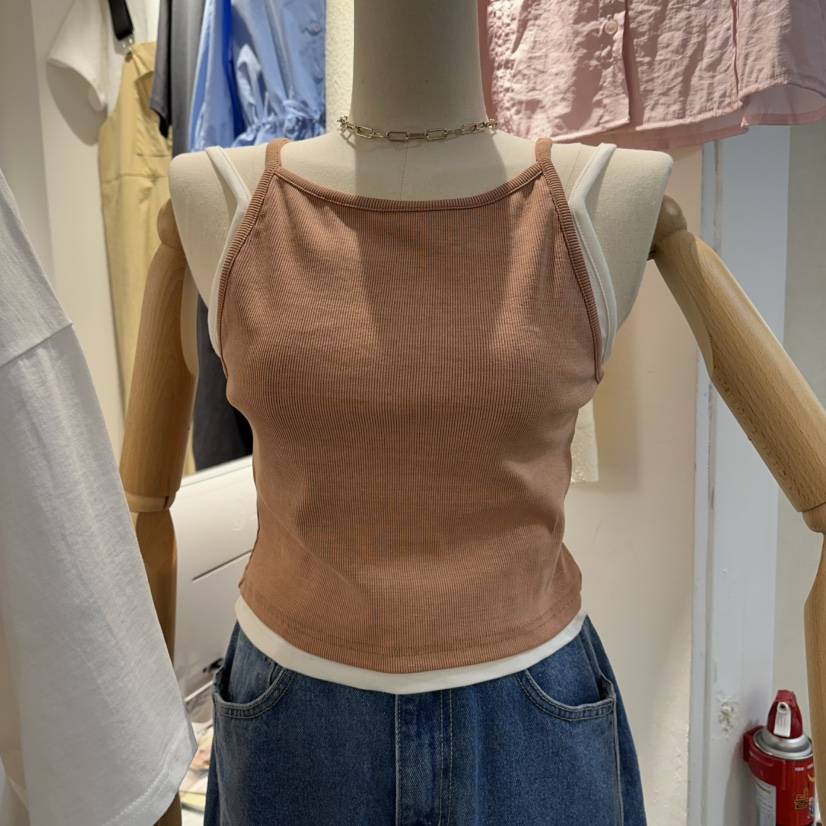 DELLING韓國東大門代購女士新款熱賣休閑26春夏人氣吊帶背心DELLING吊帶/背心