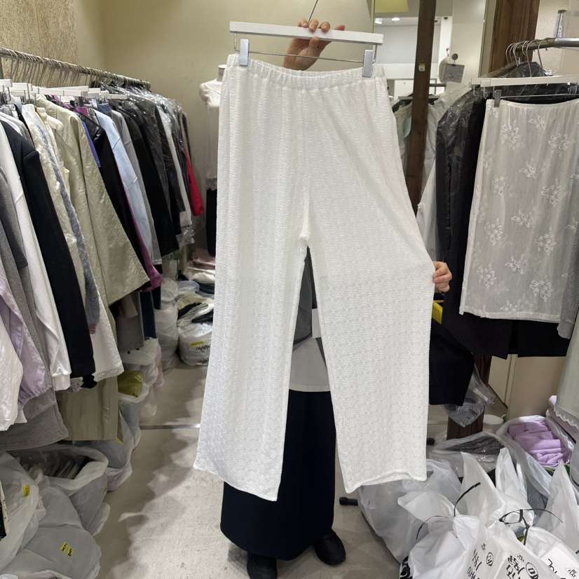 REFLAT韓國東大門直郵女士新品職業時尚26春夏休閑褲蕾絲REFLAT休閑褲