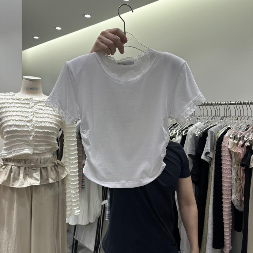 BAIE.38韓國東大門直郵女裝新品人氣熱賣26春夏時尚T恤蕾絲BAIE.38T恤