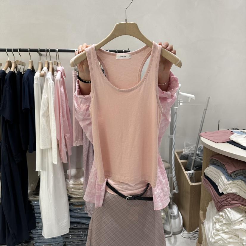 AURA韓國直郵女裝新品休閑推薦人氣熱賣職業時尚吊帶背心Au ra吊帶/背心
