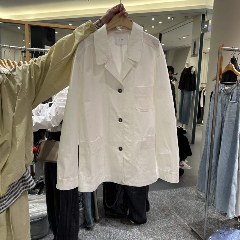 SOF韓國代購女士新品推薦休閑職業26春夏人氣時尚夾克棉布SOF夾克