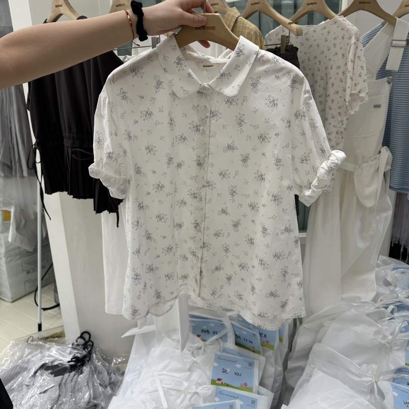 OURMOMENT韓國直郵實拍女裝新款職業推薦休閑26春夏襯衫蕾絲衫OURMOMENT襯衫/蕾絲衫