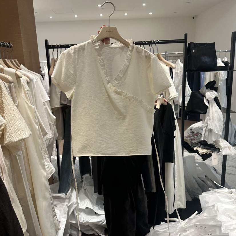 LE BUTTER韓國直郵實拍女士新品人氣職業熱賣襯衫蕾絲衫LE BUTTER襯衫/蕾絲衫