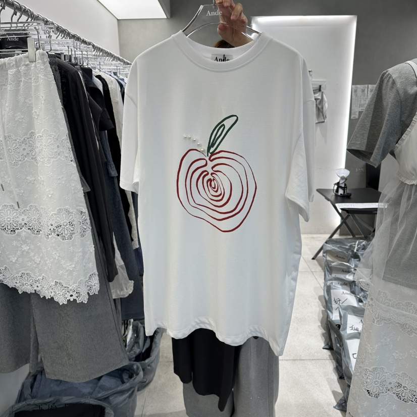 ANDE韓國東大門代購女裝新款時尚職業休閑26春夏推薦人氣T恤AndeT恤