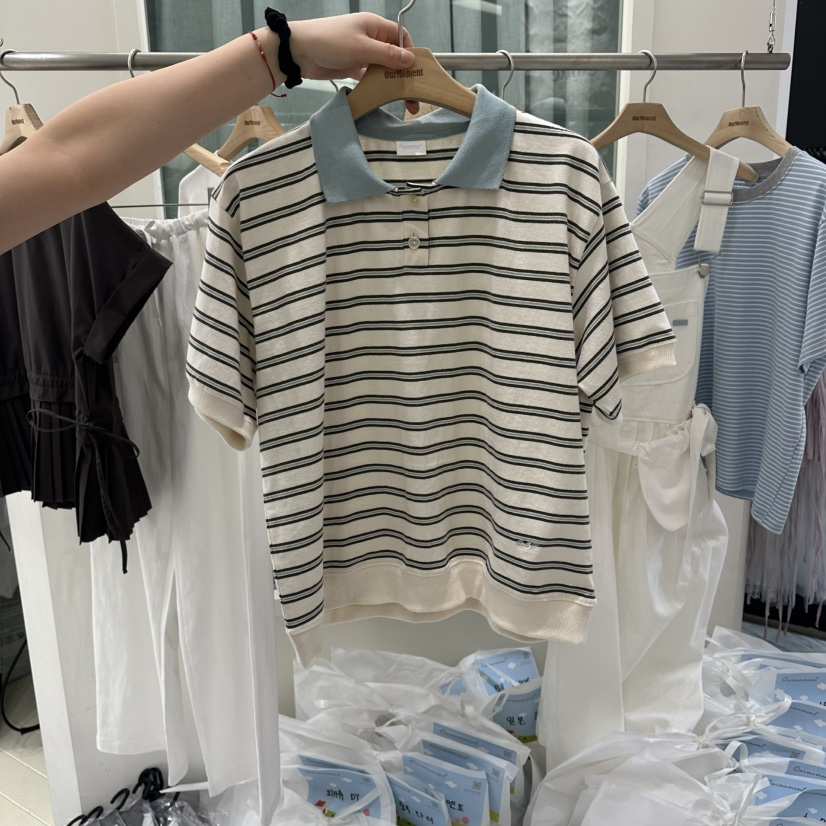 OURMOMENT韓國代購女士新款人氣職業時尚熱賣26春夏推薦T恤OURMOMENTT恤