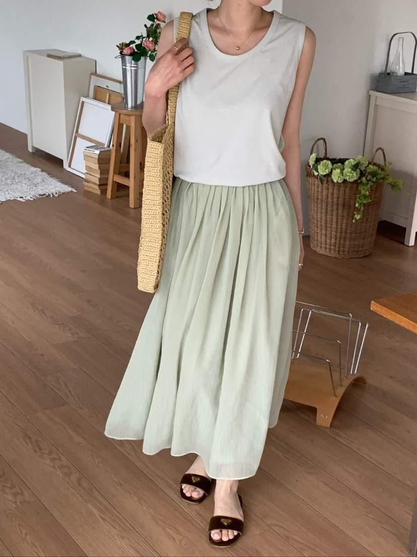 COBALT BLUE韓國東大門代購女士新款休閑推薦職業26春夏長裙COBALT BLUE長裙