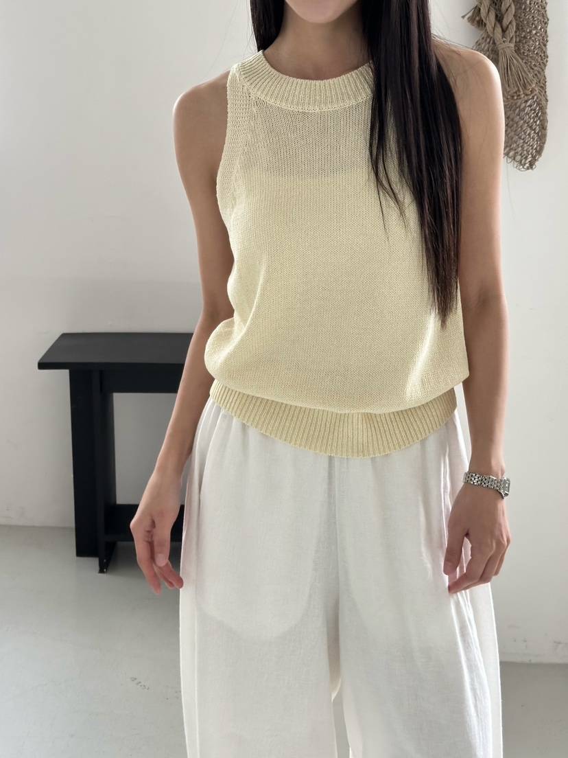 LE VASE韓國代購女裝新品人氣時尚26春夏職業推薦吊帶背心LE VASE吊帶/背心