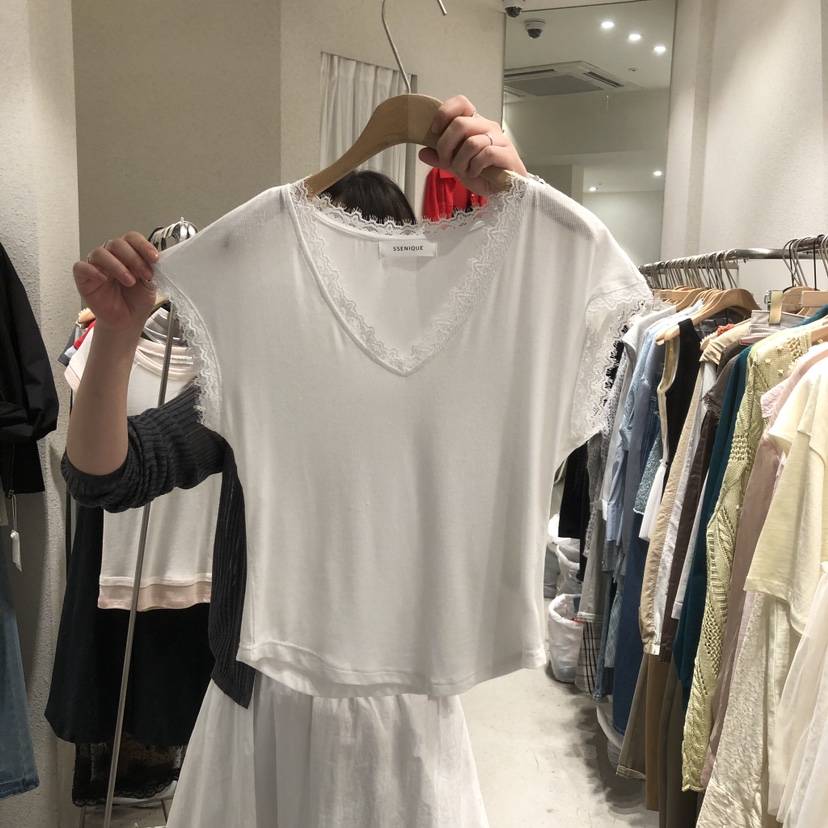 SSEMIENNE韓國直郵實拍女裝新款休閑熱賣人氣推薦T恤蕾絲SSENIQUE/SSEMIENNET恤