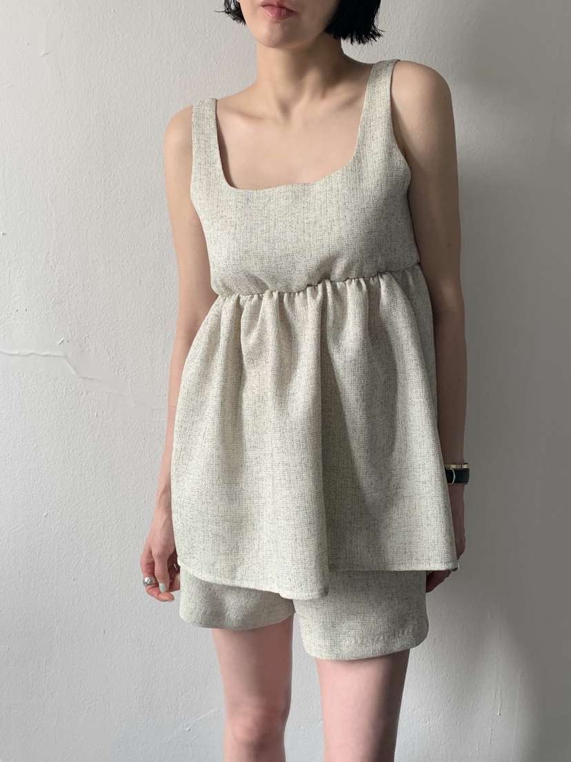 ARBOL東大門直郵女士新款時尚推薦熱賣職業吊帶背心粗花呢ARBOL吊帶/背心