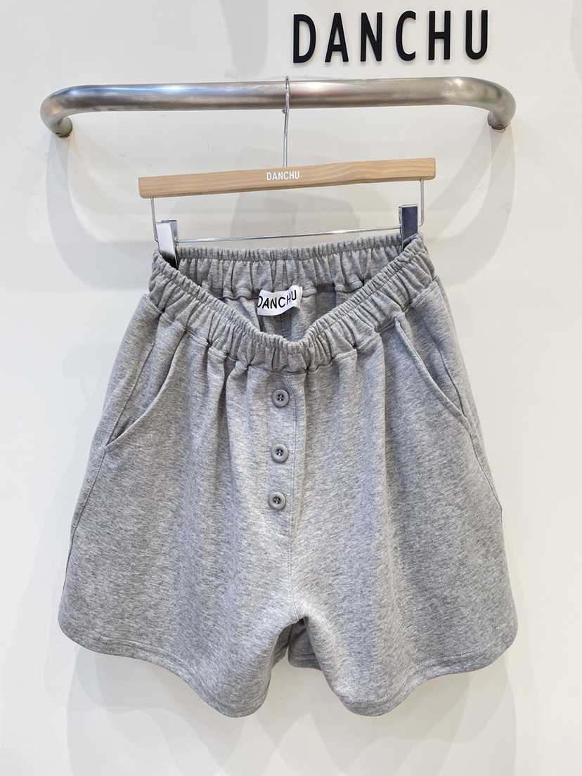 DANCHU東大門直郵女士新品26春夏熱賣時尚推薦休閑短褲紐扣DANCHU短褲