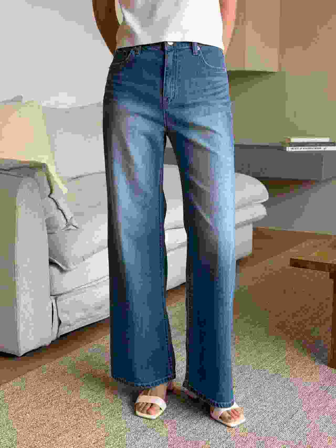 QMARKET東大門實拍女士新款26春夏推薦職業人氣真品牛仔褲QMARKET牛仔褲