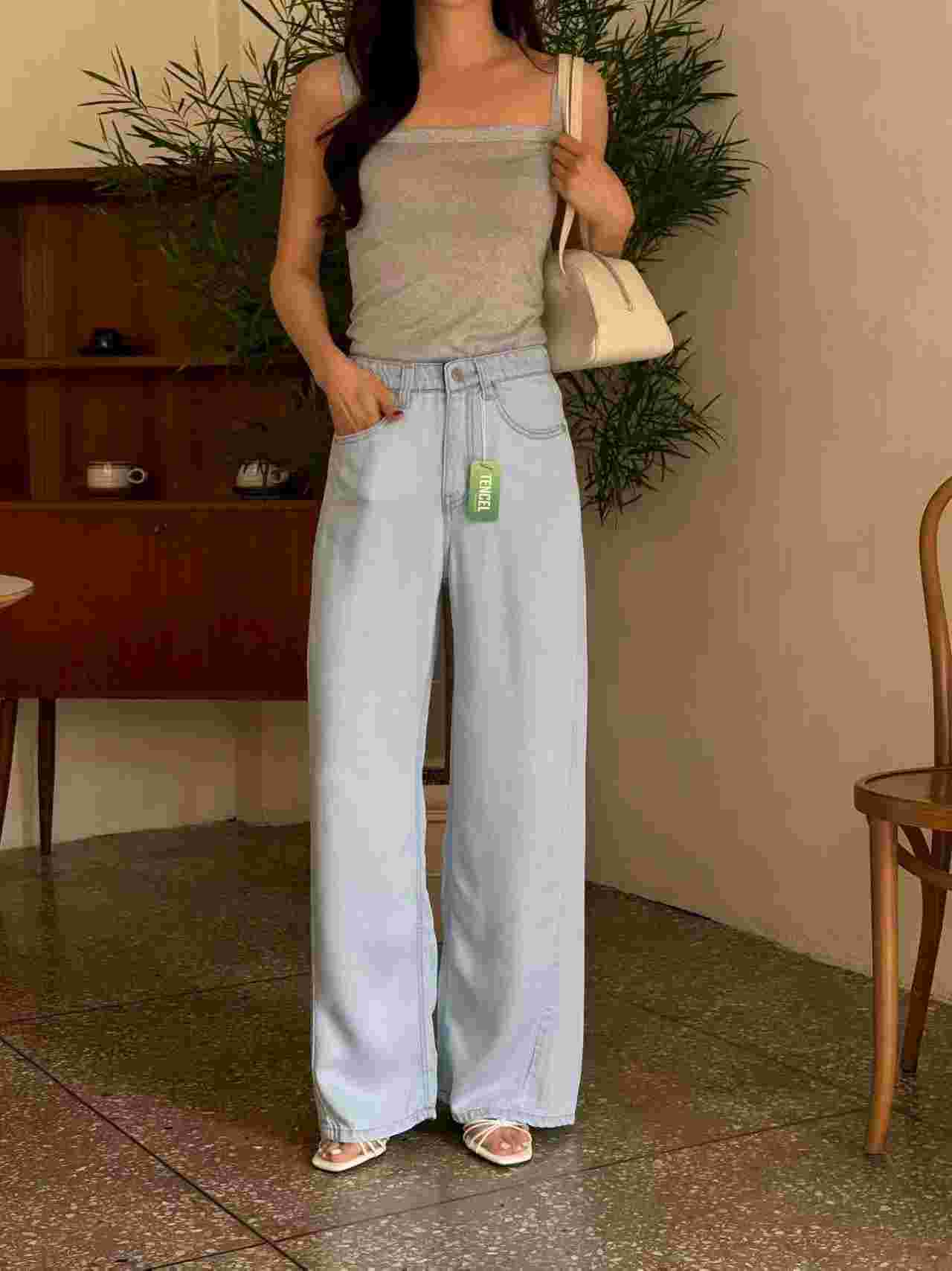 QMARKET東大門直郵女士新品真品推薦熱賣休閑時尚人氣牛仔褲QMARKET牛仔褲