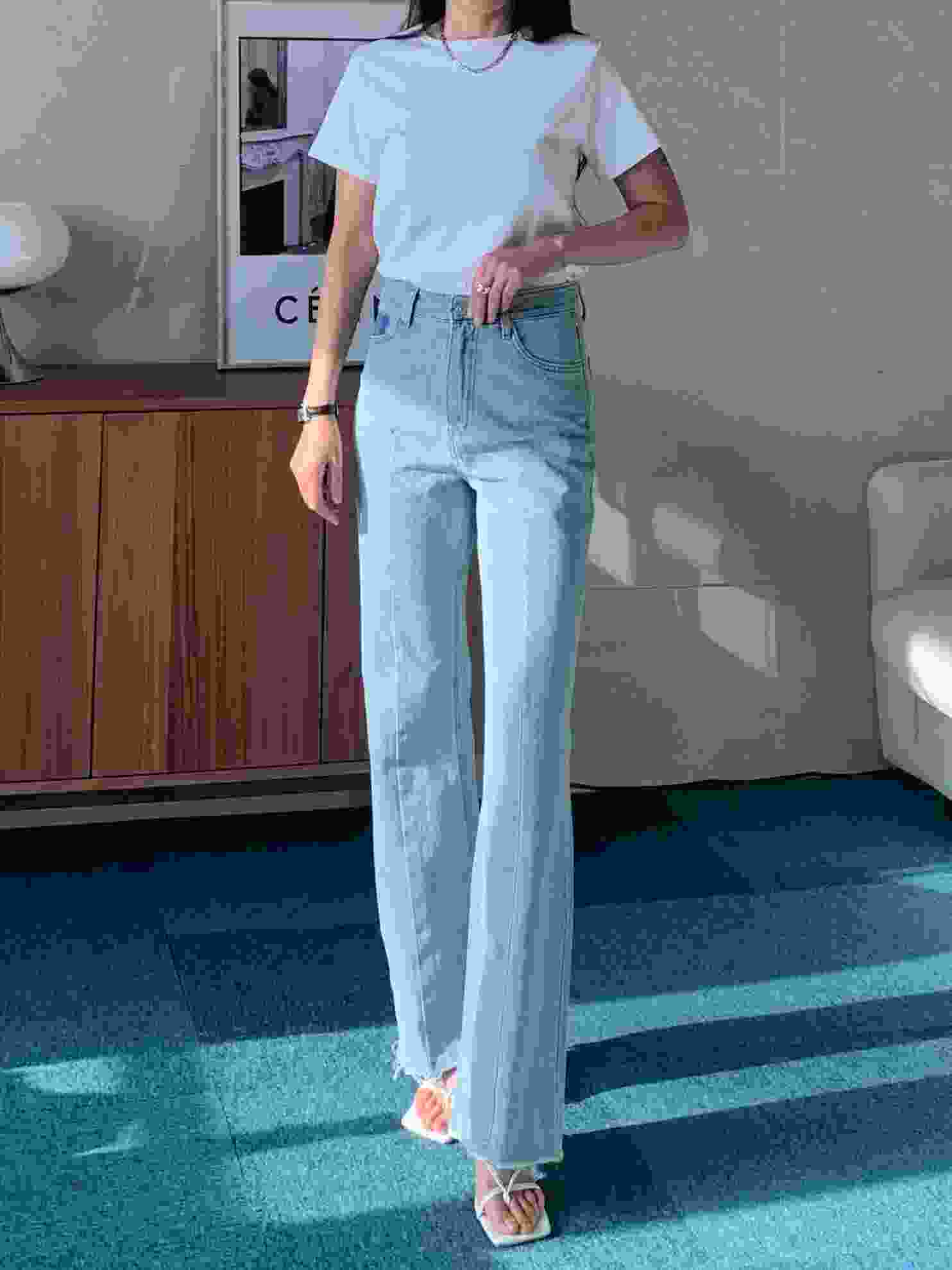 TINT韓國直郵女裝新款推薦真品職業人氣26春夏熱賣牛仔褲TINT牛仔褲