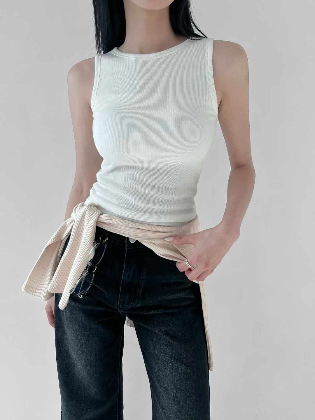 VERRER BUTTER東大門代購女士新品26春夏人氣吊帶背心圓領VERRER BUTTER吊帶/背心