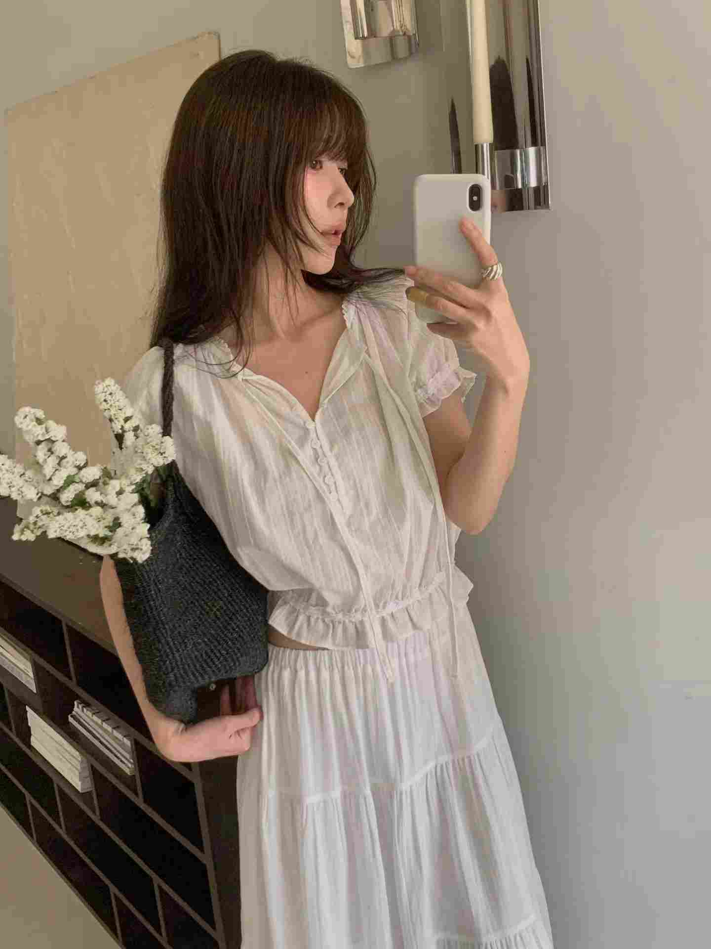 MIELLE-미엘르-OT韓國東大門代購女裝新款休閑襯衫蕾絲衫MIELLE-2件起襯衫/蕾絲衫