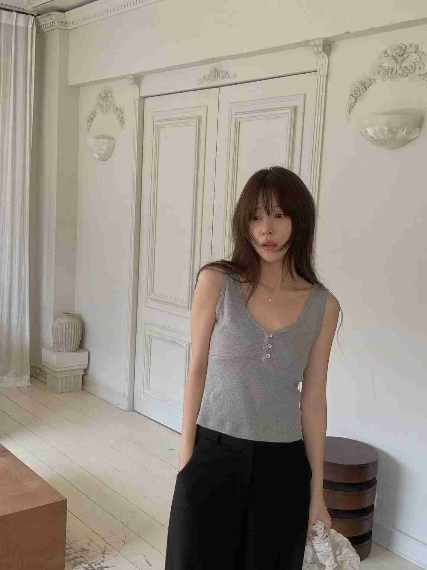 MIELLE-미엘르-OT韓國代購女士新品時尚推薦休閑吊帶背心MIELLE-2件起吊帶/背心