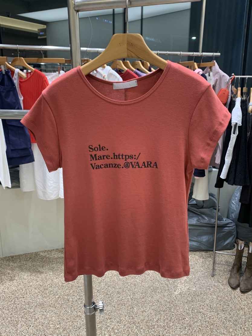 VAARA韓國代購女裝新款熱賣職業時尚休閑人氣26春夏推薦T恤VAARAT恤