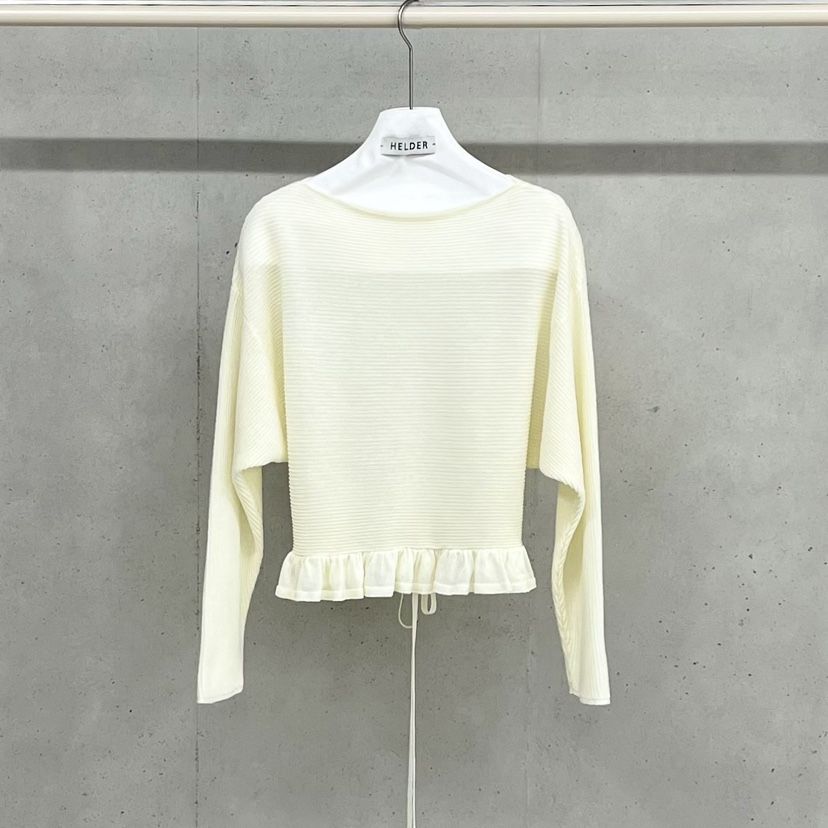 HELDER-P韓國直郵實拍女士新款休閑熱賣針織衫荷葉邊亞麻HELDER針織衫