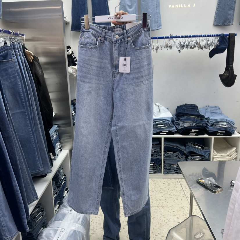 VANILLA J韓國代購女士新款推薦人氣時尚熱賣26春夏牛仔褲VANILLA J牛仔褲
