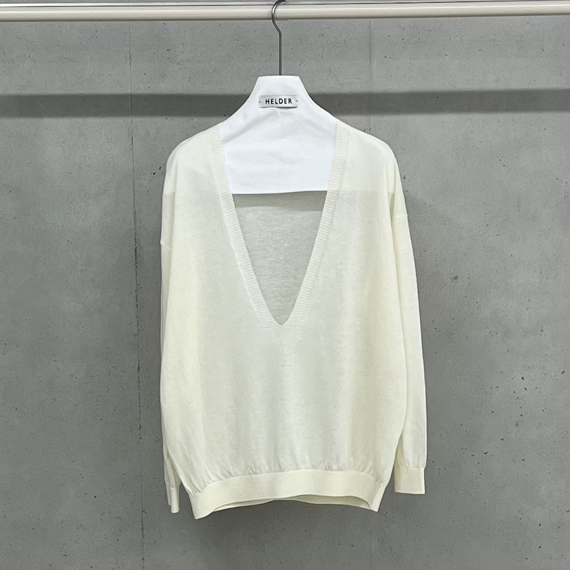 HELDER-P韓國代購女士新款時尚熱賣推薦人氣針織衫V領亞麻HELDER針織衫