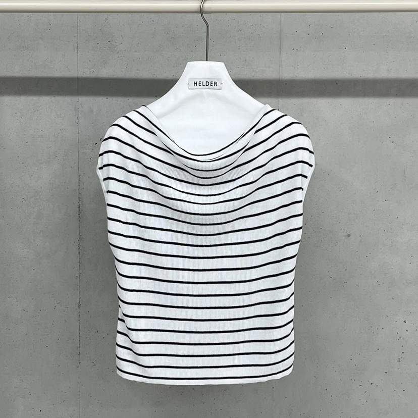 HELDER-P韓國直郵女裝新款熱賣時尚26春夏吊帶背心露肩條紋HELDER吊帶/背心