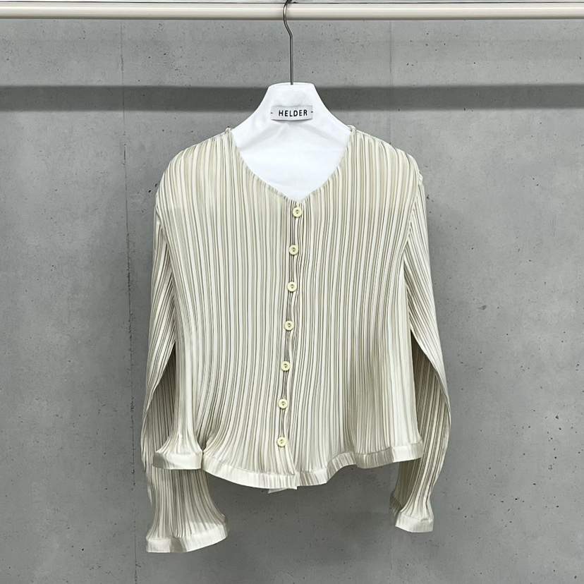 HELDER-P韓國東大門直郵女裝新款人氣襯衫蕾絲衫褶裥開衫HELDER襯衫/蕾絲衫
